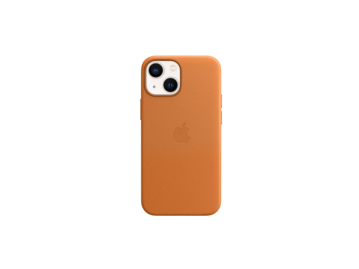 apple leather case with magsafe for iphone 13 mini