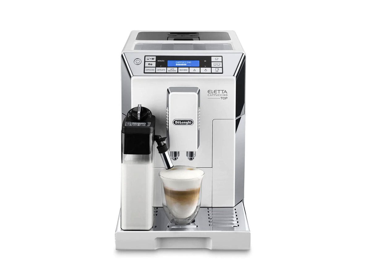 DeLonghi Eletta Cappuccino ECAM 45.760.W Top Fully Automatic Coffee Machine - Made in Italy